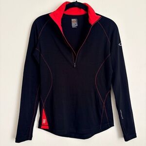 Icebreaker 200 GT Technical 1/4Zip Baselayer New Zealand Merino Activewear Sz S